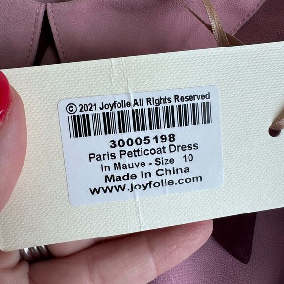 Joyfolie Mia Joy Paris Petticoat Dress Girls Mauve Size‎ 10 party elegant formal - Picture 3 of 12